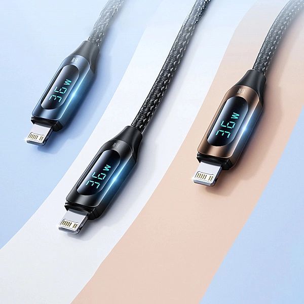 Kabel Wozinsky Wuclc2 Lightning - Usb-c 36w 480Mb/s 2m z wyświetlaczem