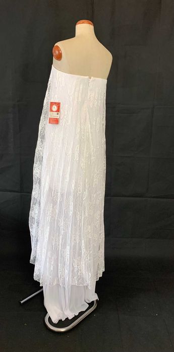 Nowa asymetryczna suknia ślubna 38 M BOHO Koronka HOLO Loves Lace