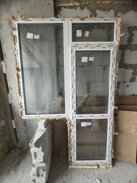 Балконный блок WDS металлопластиковый двухкамерный балконная рама окно