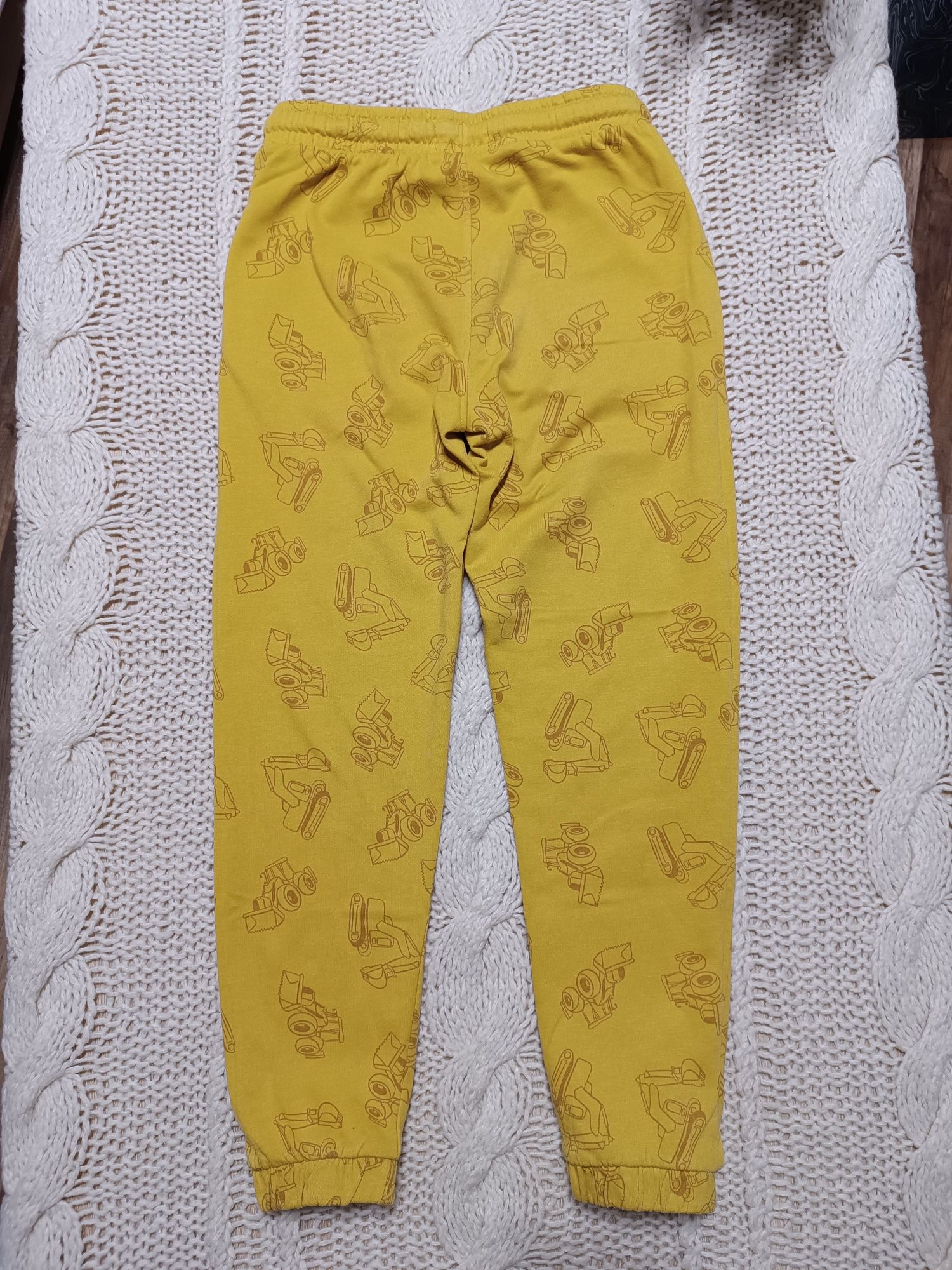 140 Sinsay komplet dresowy bluza spodnie dres auta koparka