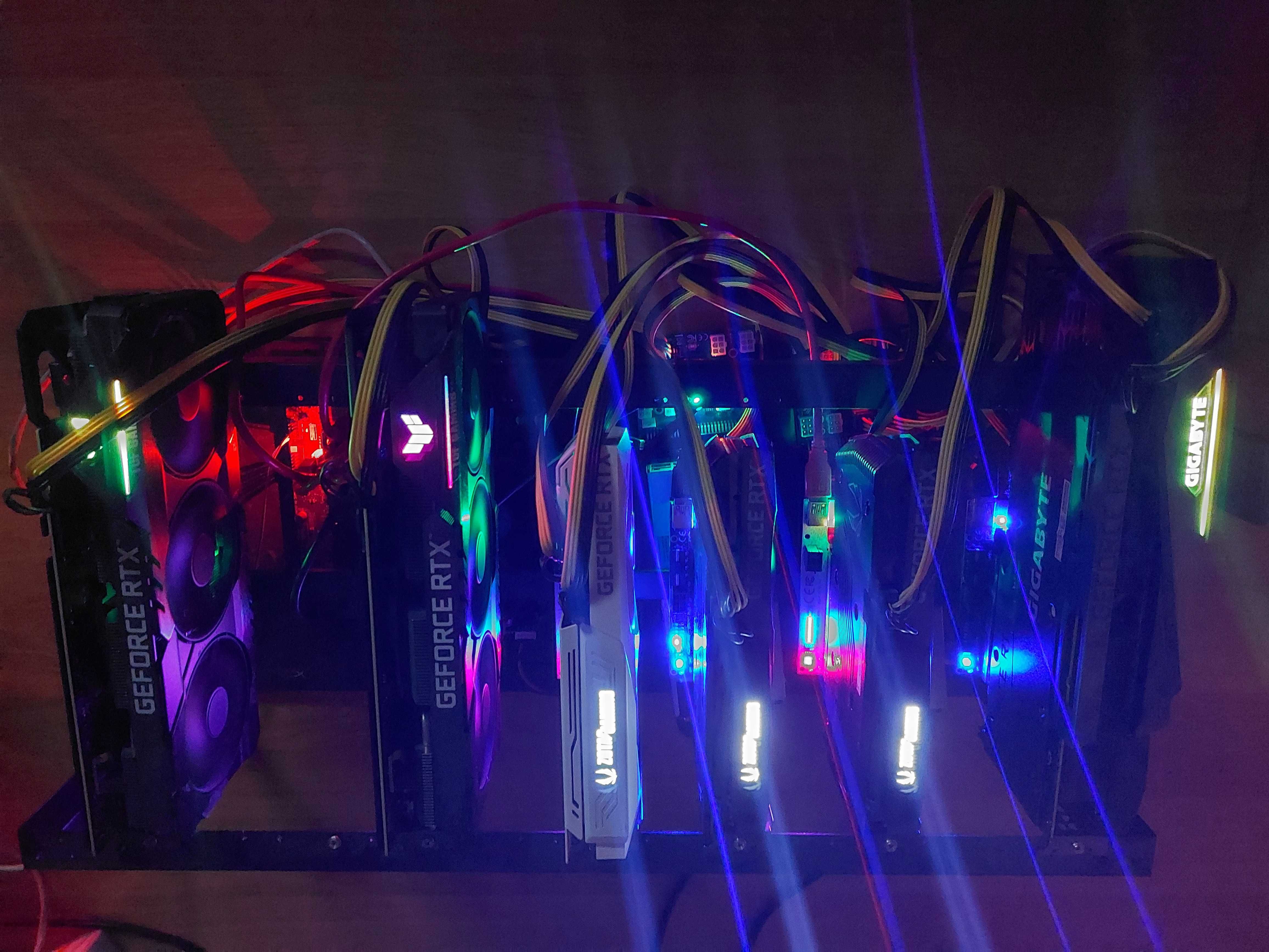 AI / Mining rig com cinco 3060 TI