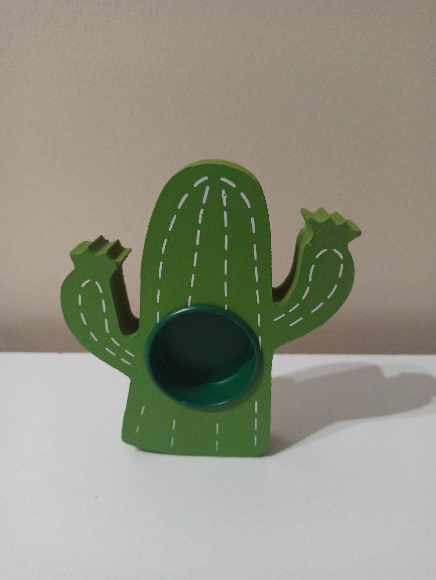 Ozdoba, świecznik kaktus