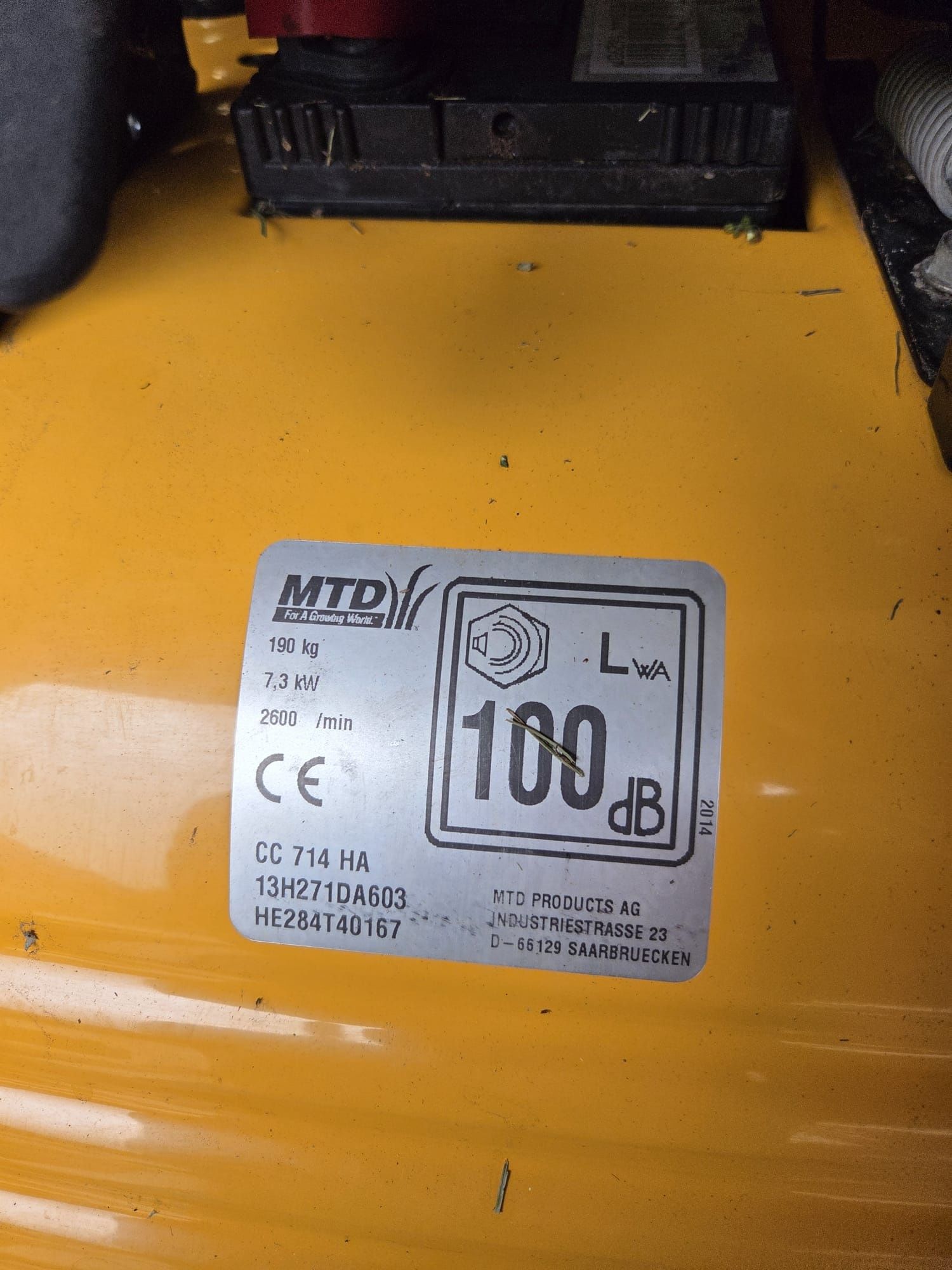 Cub cadet CC714HA