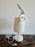 Lampa stołowa Animal Rabbit 50 - biały/różowy