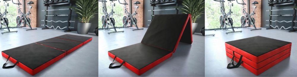 Materac Gimnastyczny Mata Do Ćwiczeń Treningowy Gruby 180x60x6 cm