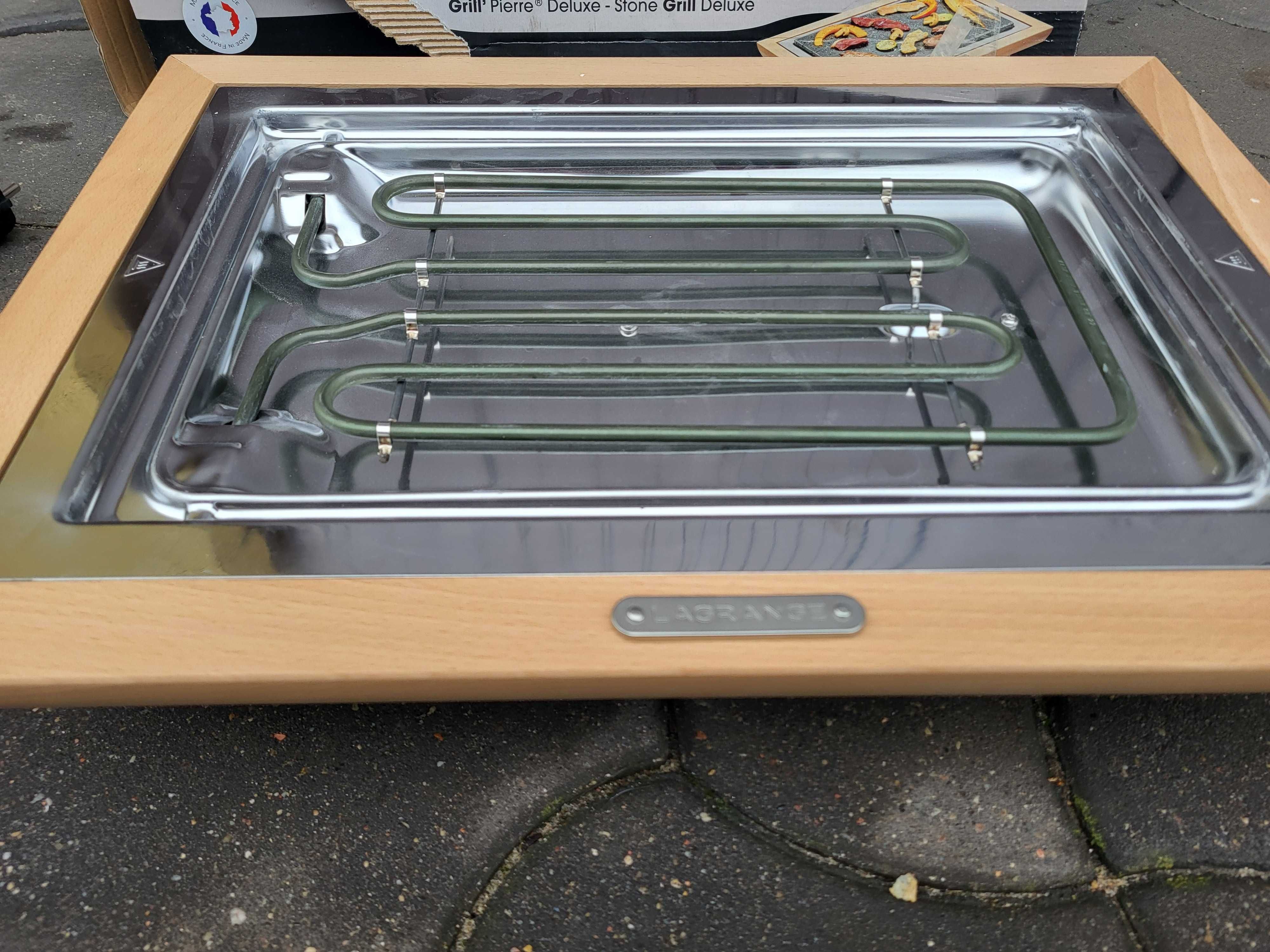 Grill kamienny Raclette LAGRANGE B08BP3JH36 z rusztem pojemnikiem