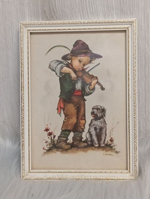 Vintage obrazy z ramą