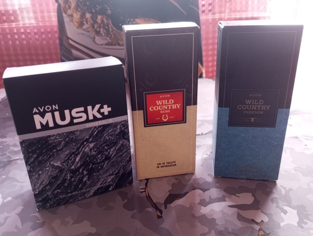 Nowe męskie perfumy country niebieskie 75 ml