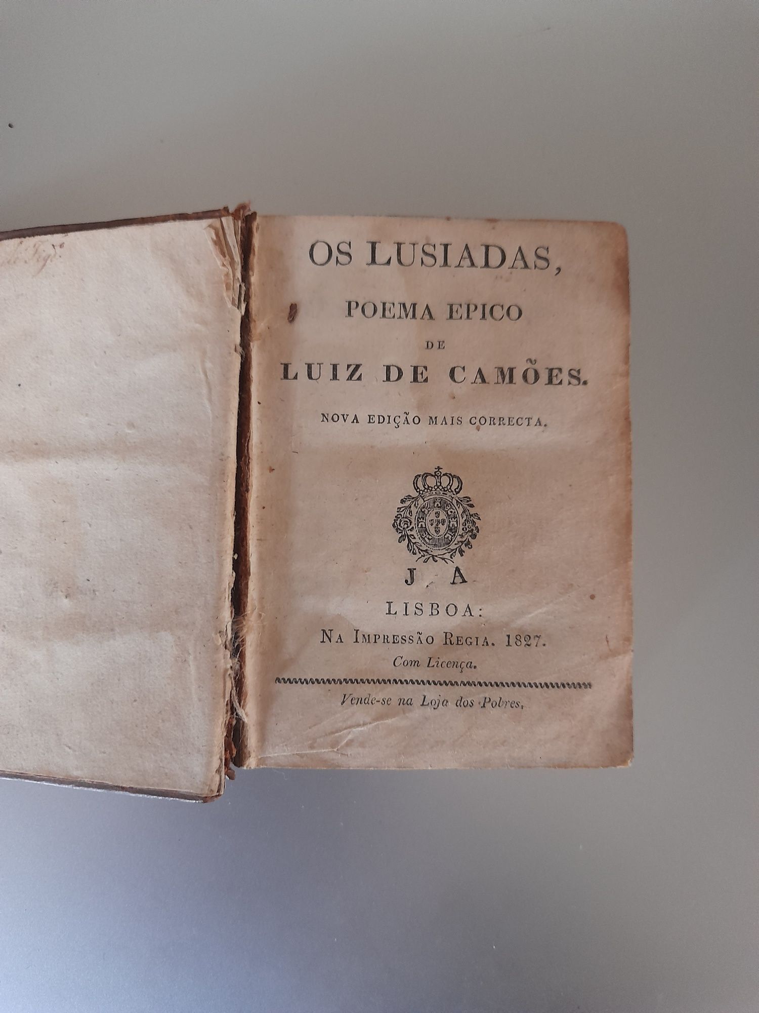 Lusíadas 1827 pequeno formato