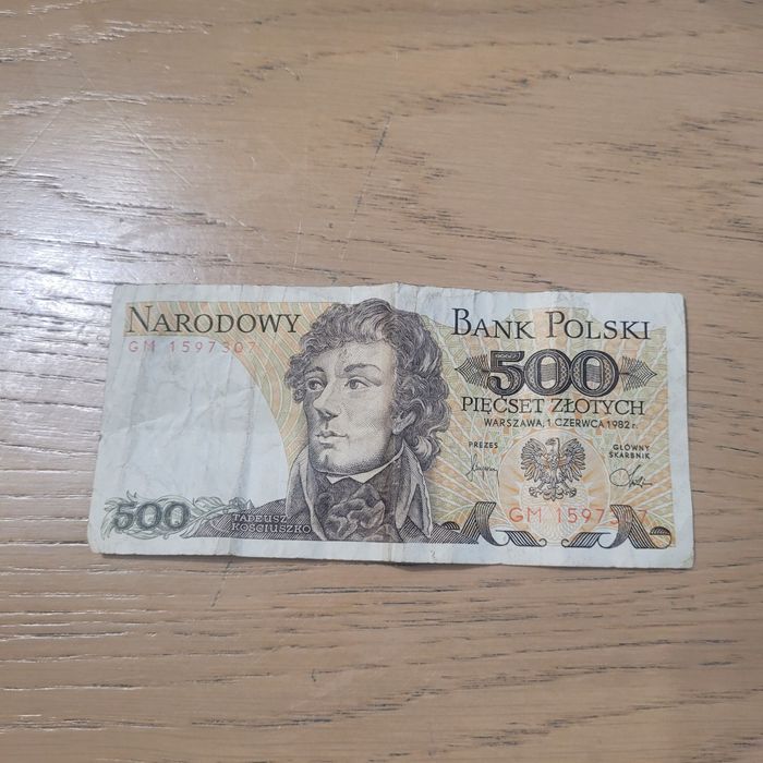 Banknot  o nominale 500zł