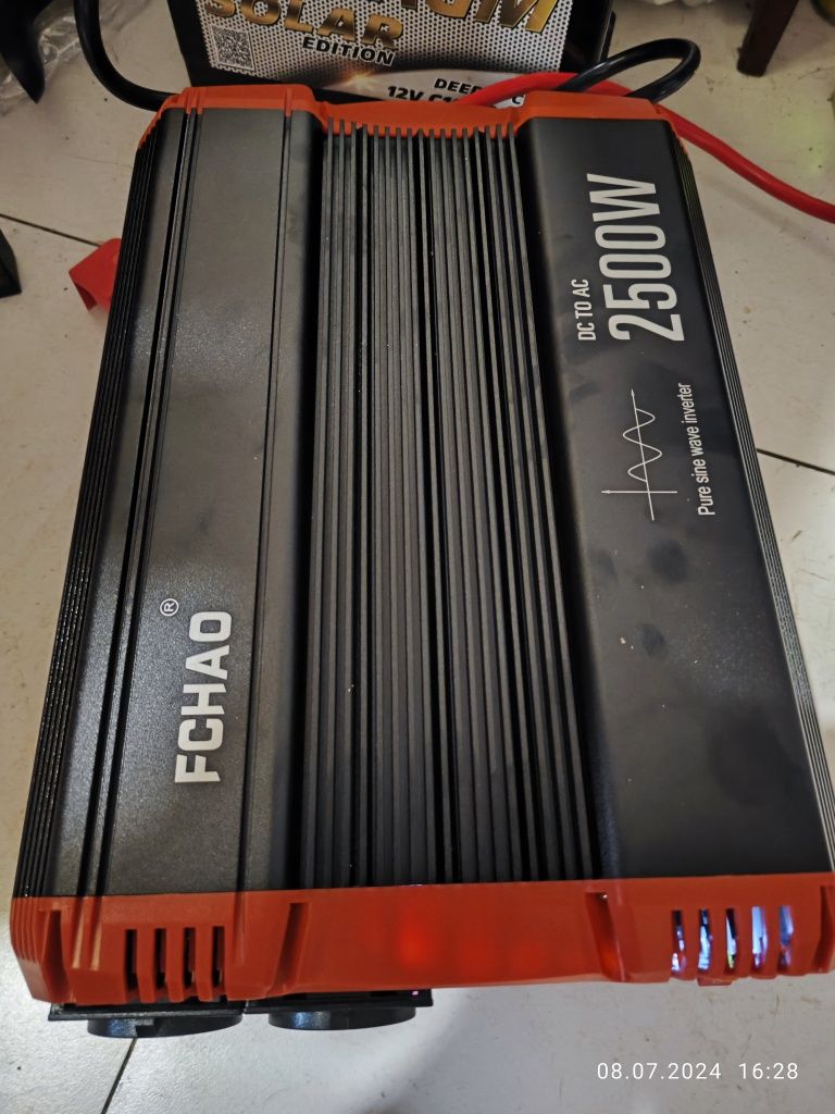 Инвертор с чистой синусоидой FCHAO KSC 2500W 12V/220V (5000 MAX)