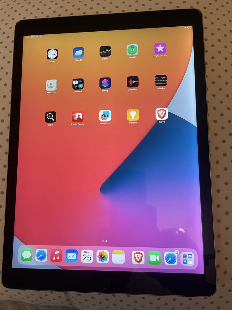 Tablet Apple iPad Pro 12.9” wifi.