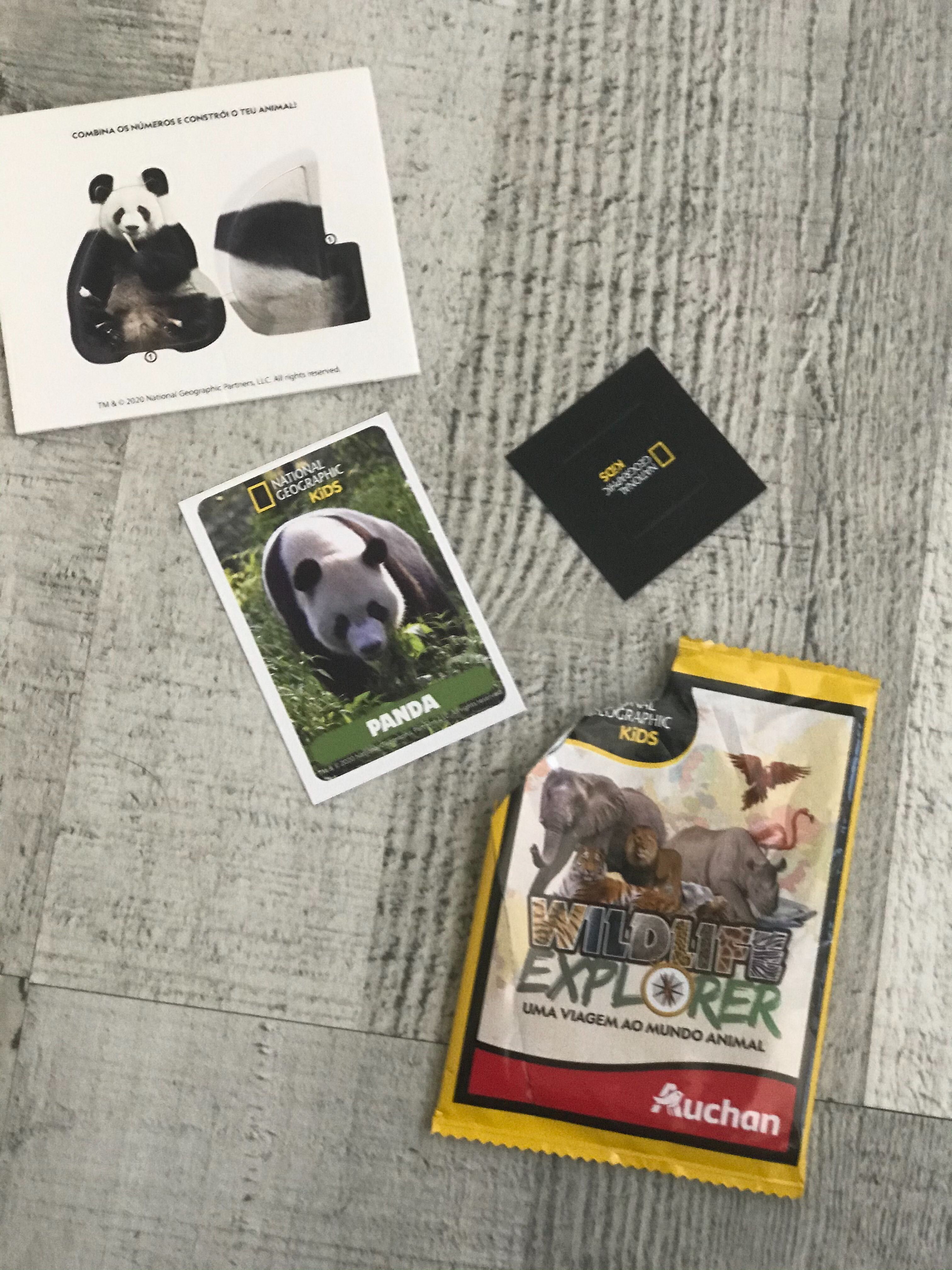 Cromos Auchan Wildlife Explorer Panda