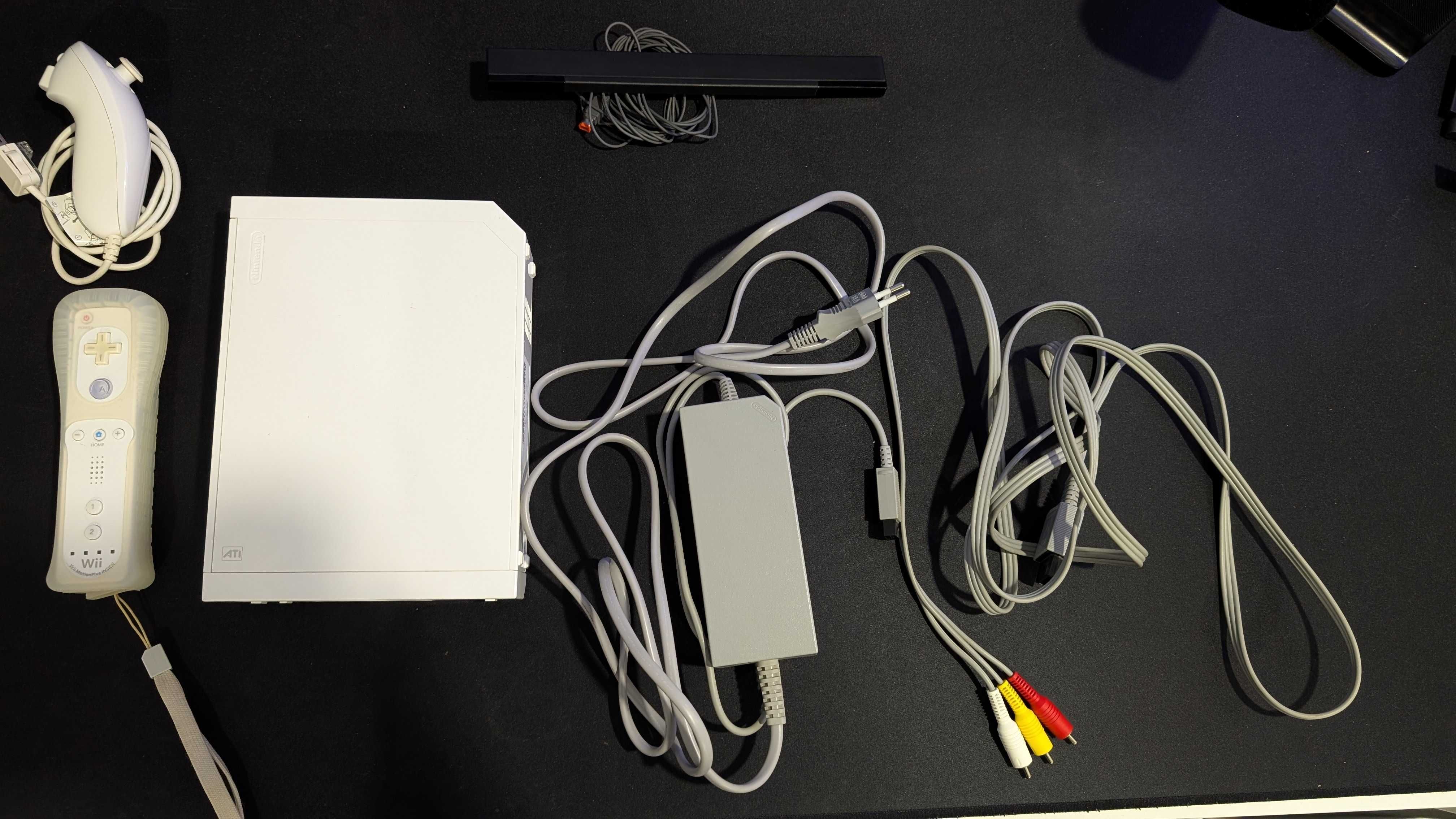 Nintendo Wii com caixa original + 5 jogos