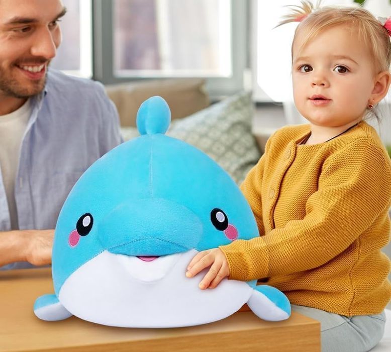 Maskotka Przytulanka 25 cm Delfin Pluszowa Zabawka Do Przytulania