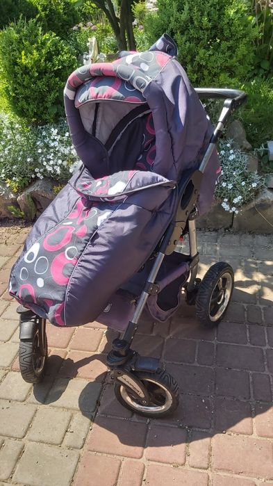 Wózek 3w1, spacerówka, gondola, nosidełko, składany zestaw