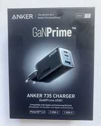 Ładowarka USB 65W GaNPrime Anker 735. Czarna.