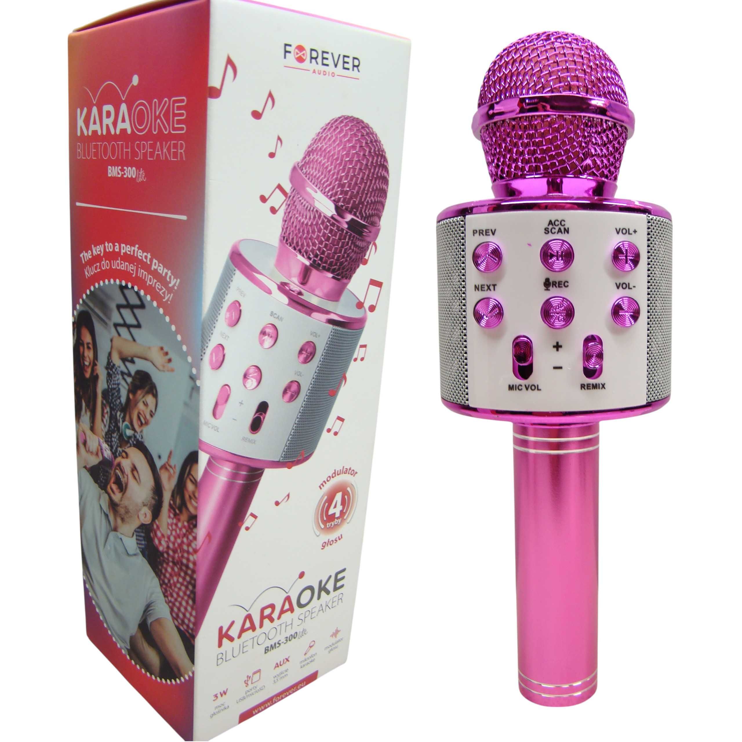 New Karaoke set Mikrofon & Głośnik Forever BMS-300 3 kolory