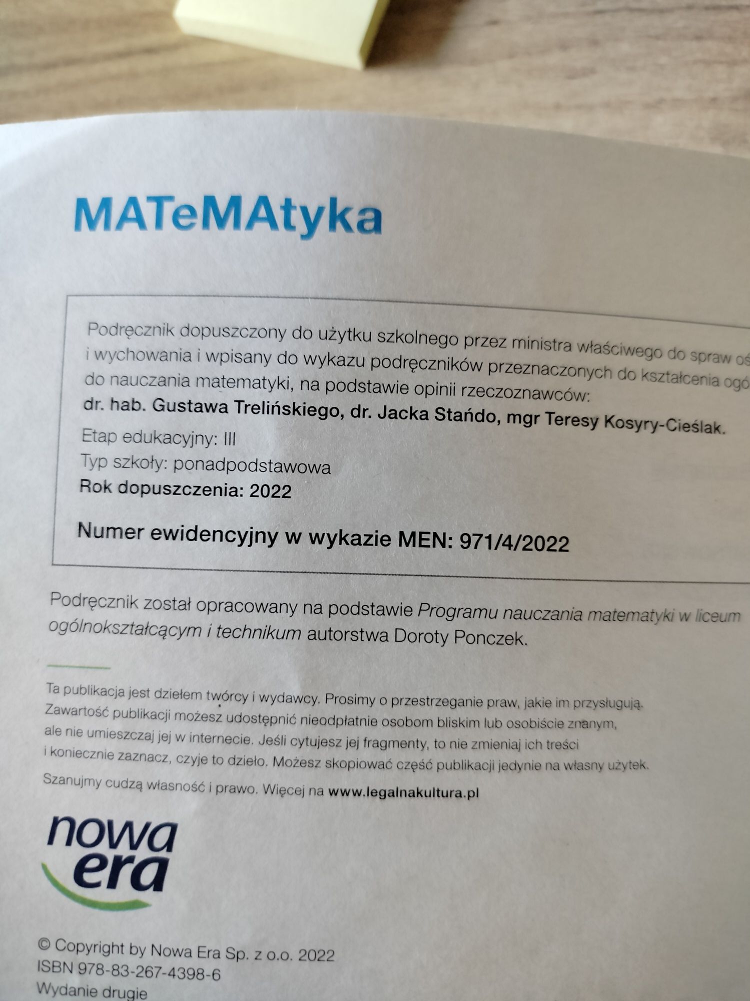 Matematyka 4 podstawa nowa era
