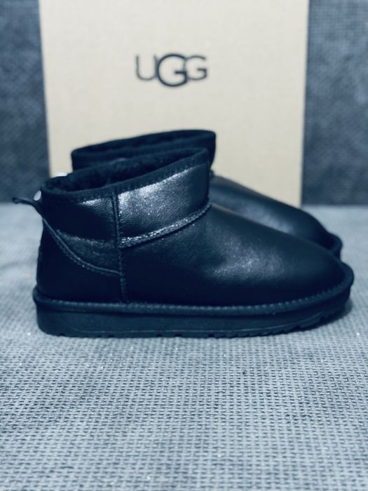 Ugg Ultra Mini Leather man ультра мини угг мужские кожа зима
