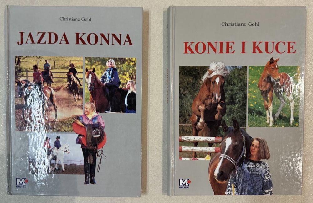 2 Książki „Jazda konna” i „Konie i Kuce” - Christiane Gohl