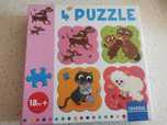 Puzzle pierwsze puzzle duże elementy 18 msc+zwierzątka