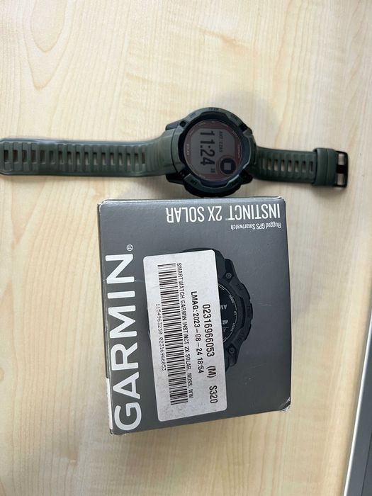 Garmin Instinct 2X Solar – świetny stan, komplet pudełko + kabel