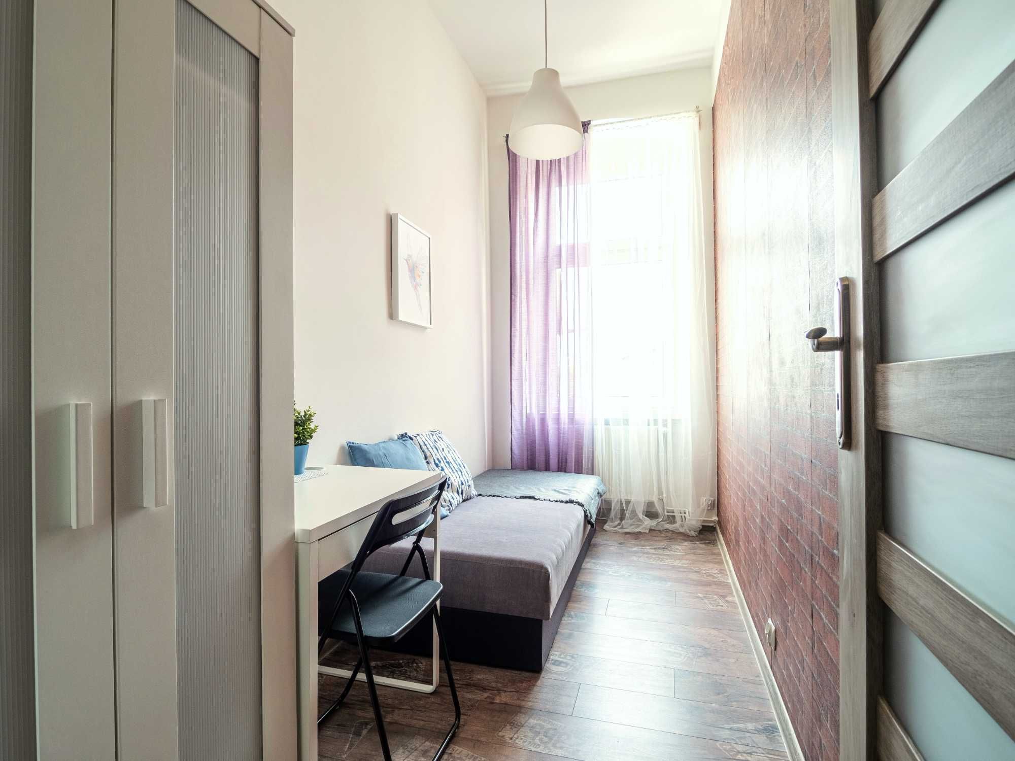 Pokój 1 os. | obok pl. BEMA | 10 min pl. GRUNWALDZKI, PWr | 7 min UWr