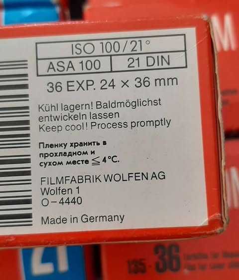 ORWO CHROM UT21 klisze pozytywowe - slajdy przeterminowane