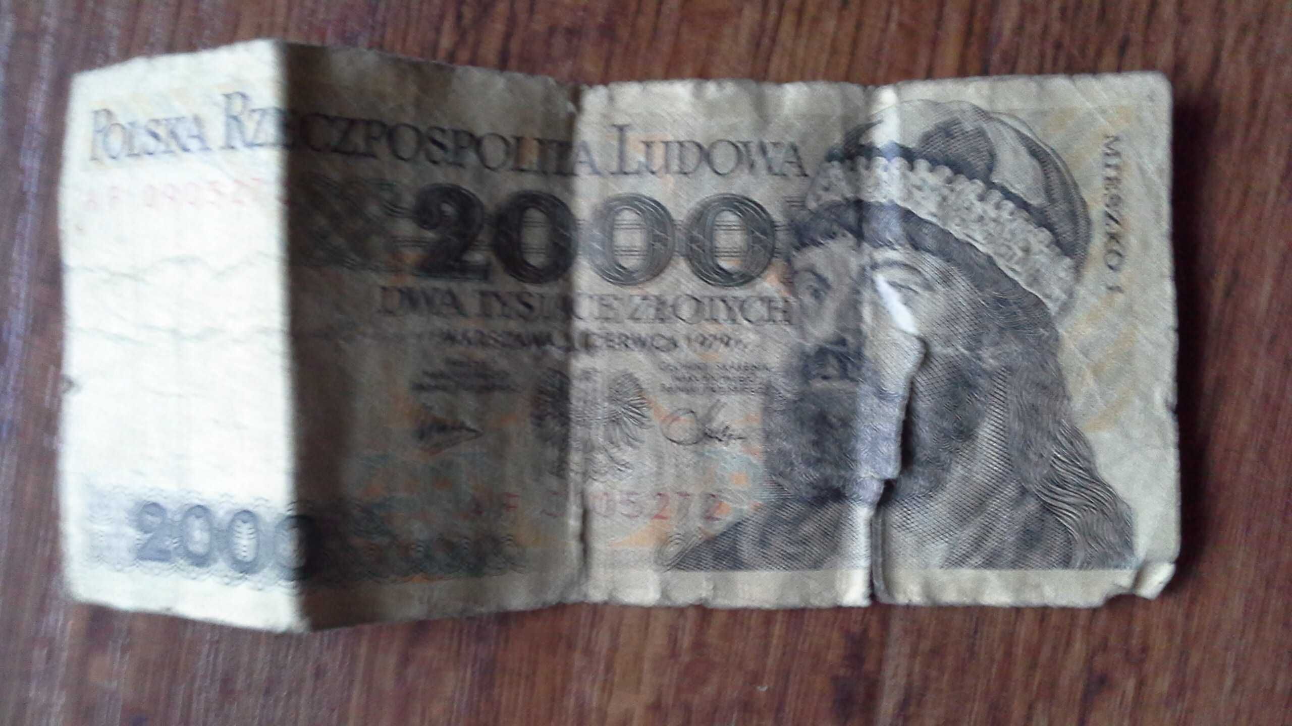 Banknot 2000zl 2000zł z czasów PRL