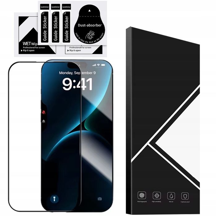 Szybka Szkło Hartowane Pełne Do Iphone 17 Air Zestaw Ochrona Ekranu