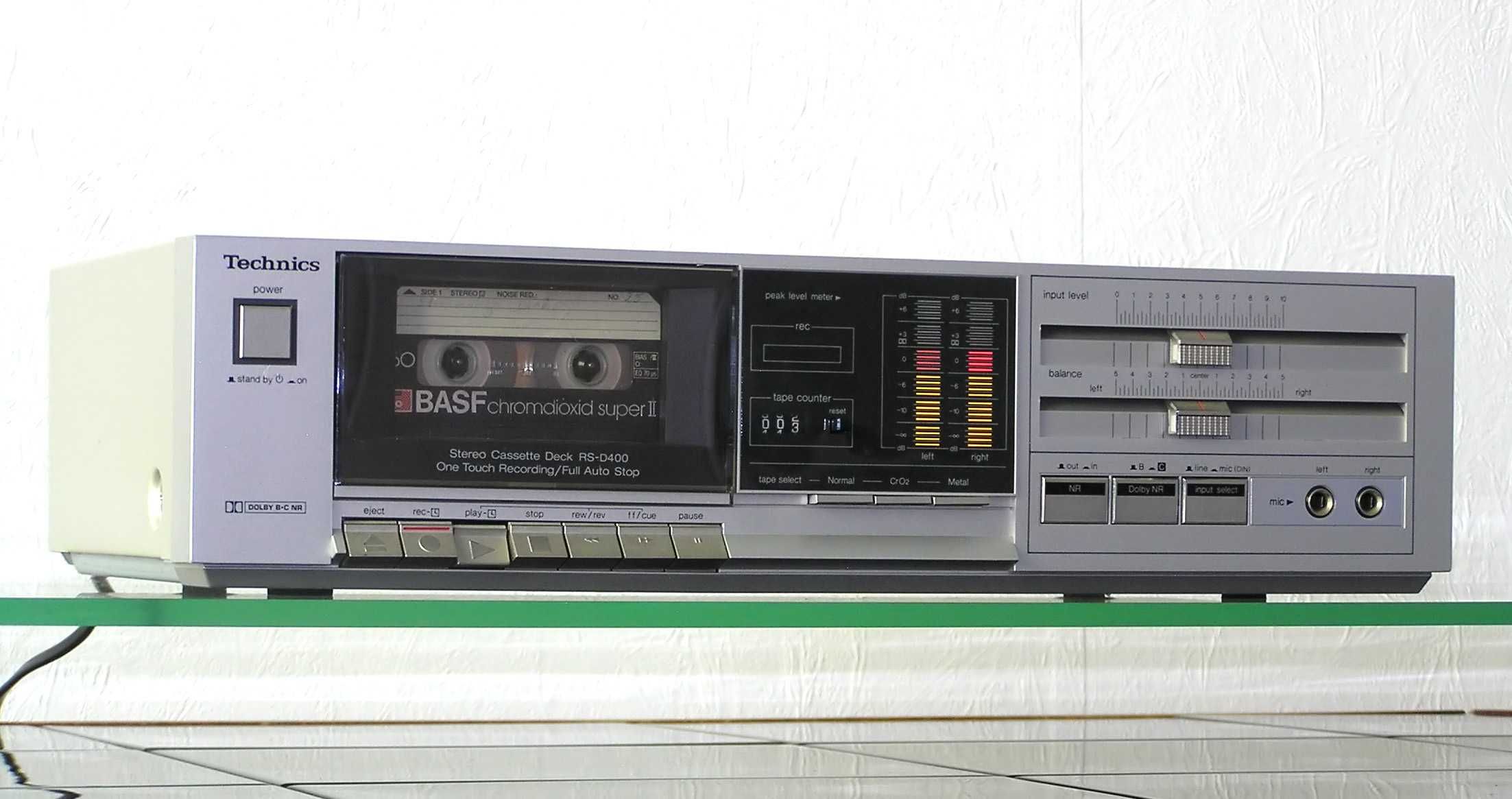Magnetofon Technics RS-D400 Dolby B, C stan bdb