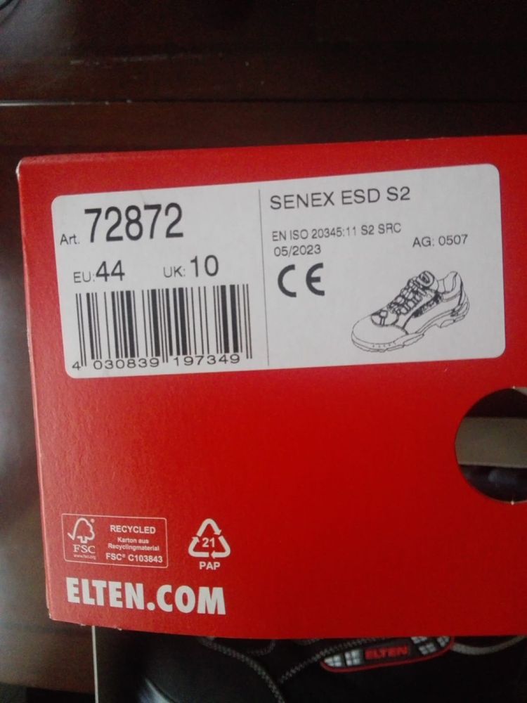 Nowe buty ochronne ELTEN SENEX ESD rozmiar 44