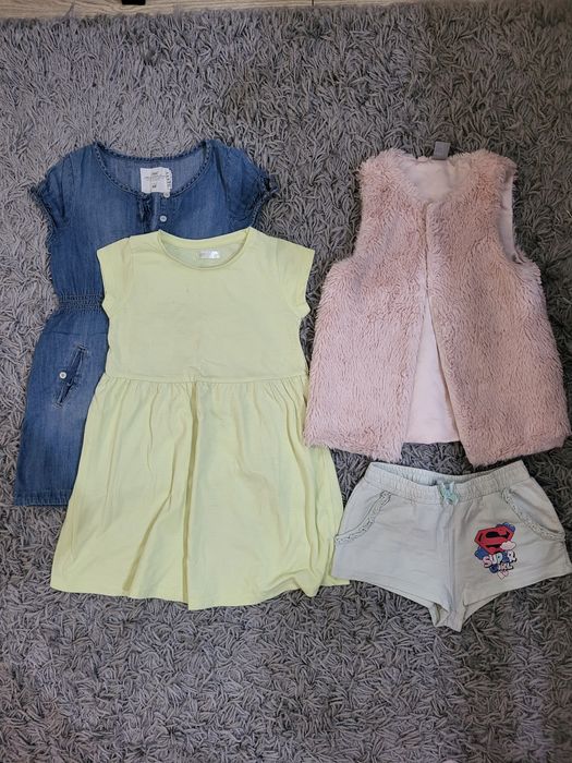 Ubranka 110/116 dla dziewczynki 21szt