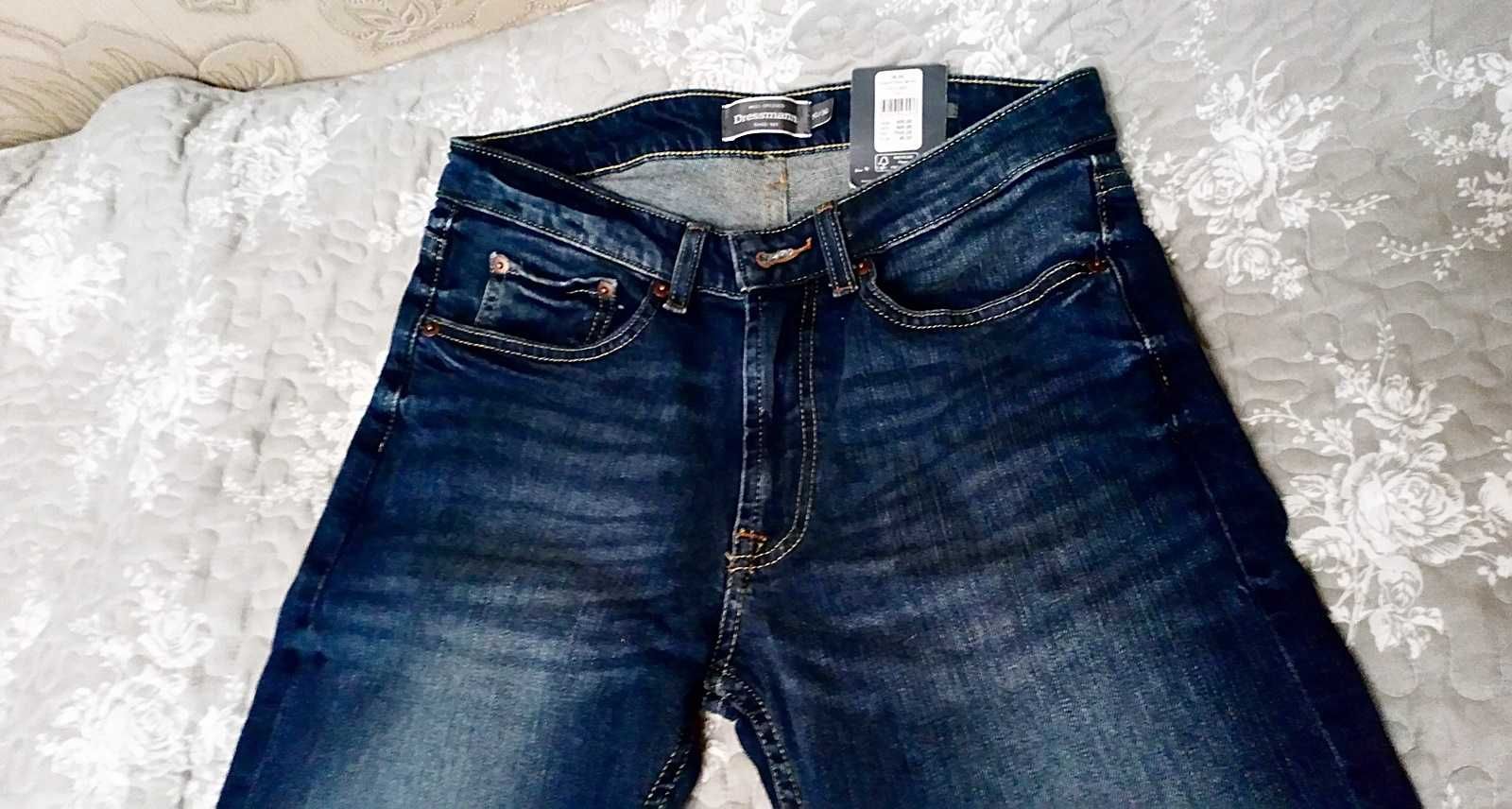 NOWE SPODNIE męskie JEANSY - Dressmann rozmiar 30