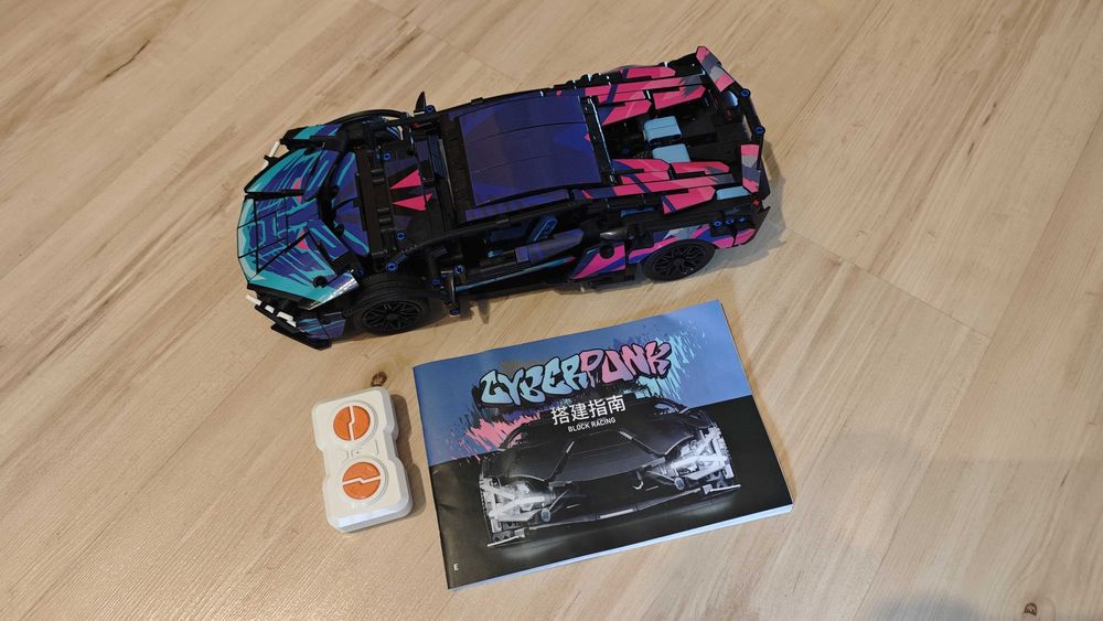 Auto klocki jak LEGO zdalnie sterowane RC samochód 1280 klocków 35cm