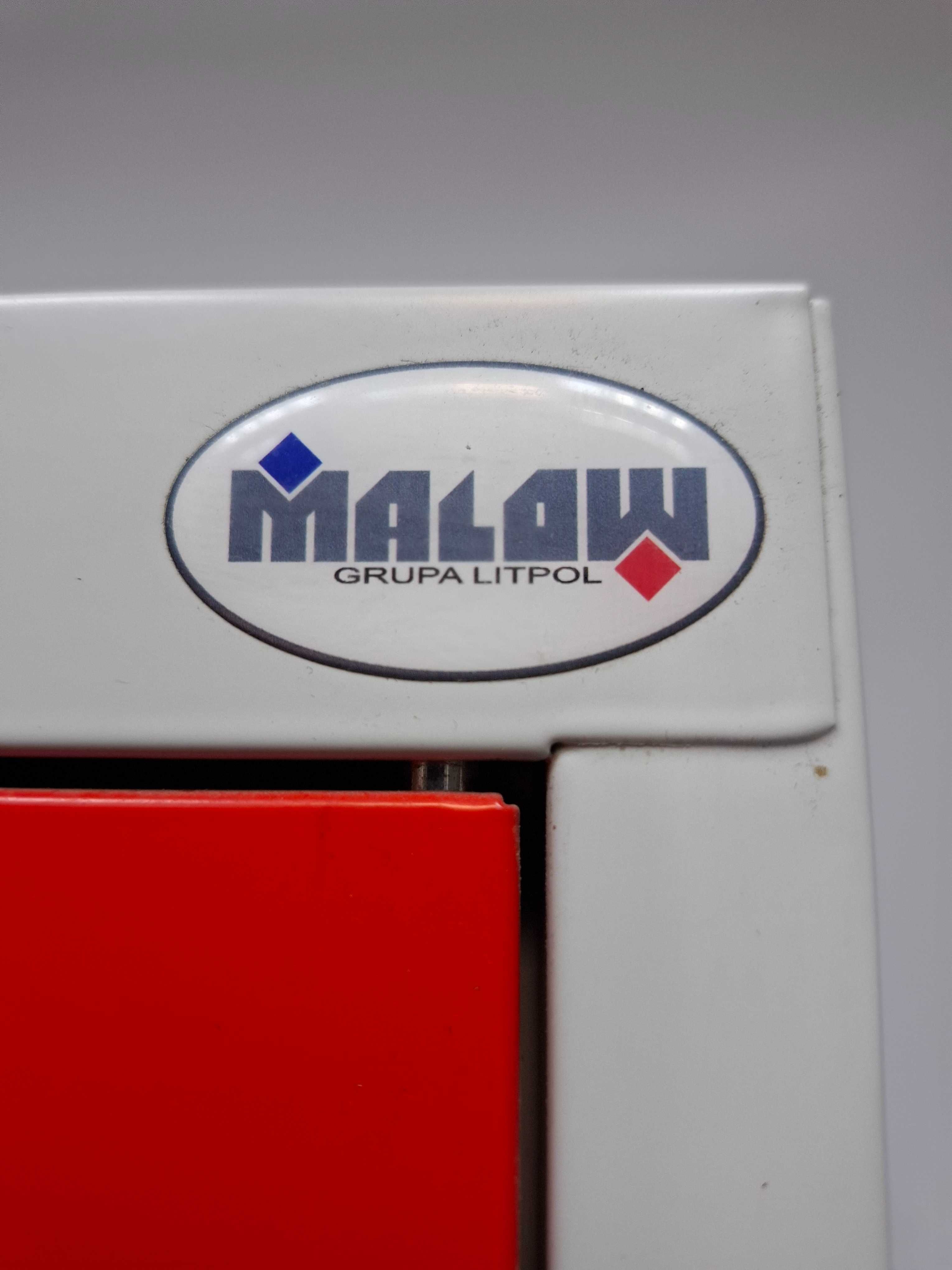 Szafa metalowa , socjalna , bhp Malow 4 drzwiowa z ławką - czerwona