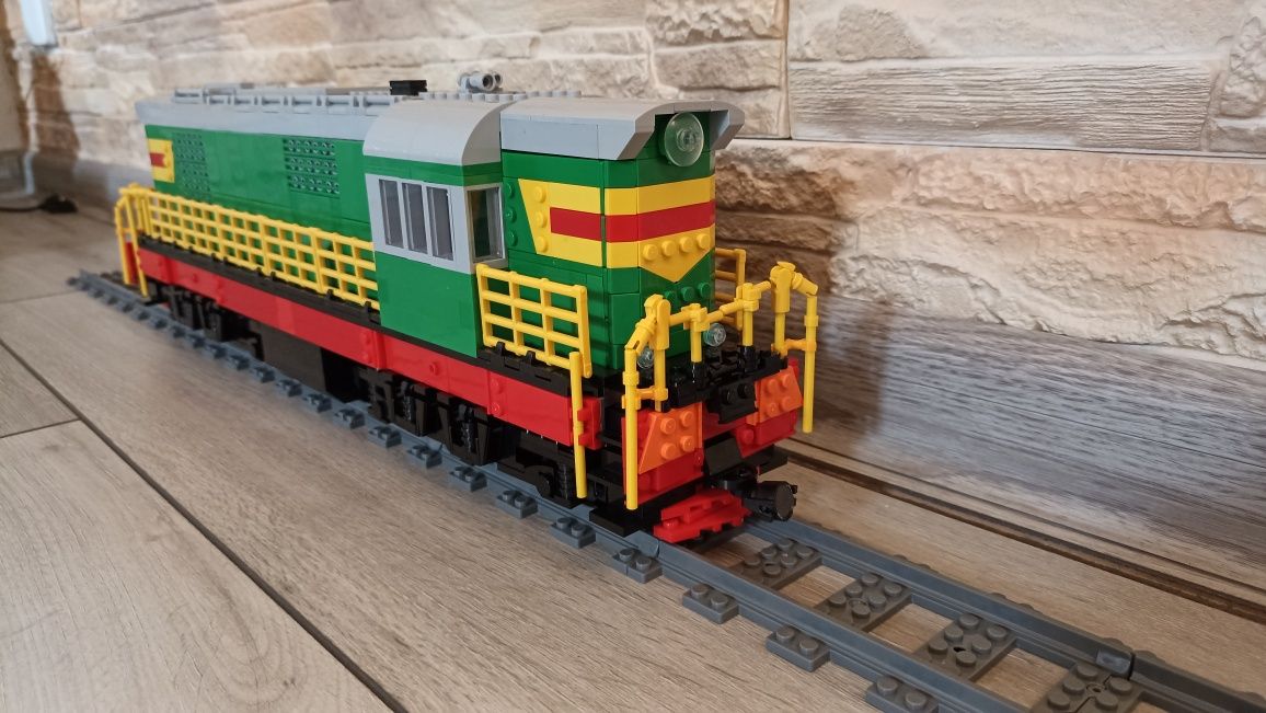 Конструктор тепловоз ЧМЕ3 (поезд, потяг, сумісний з Lego)