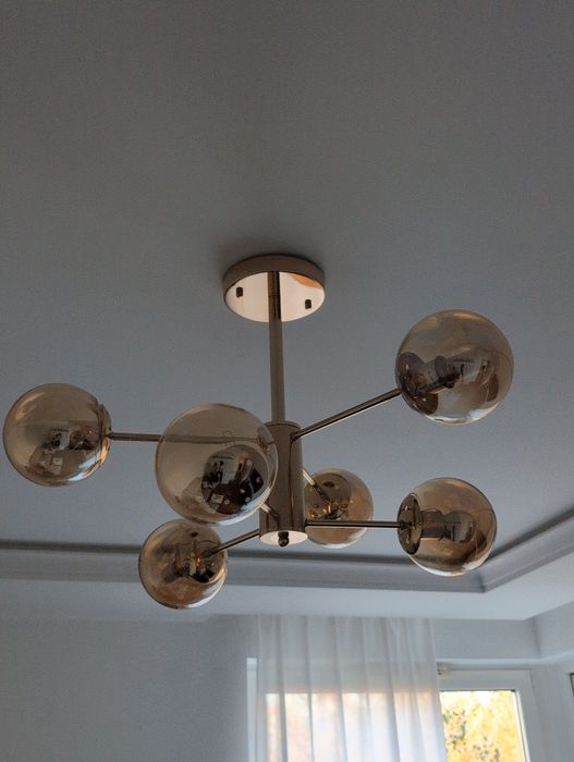 Żyrandol Złoty kule