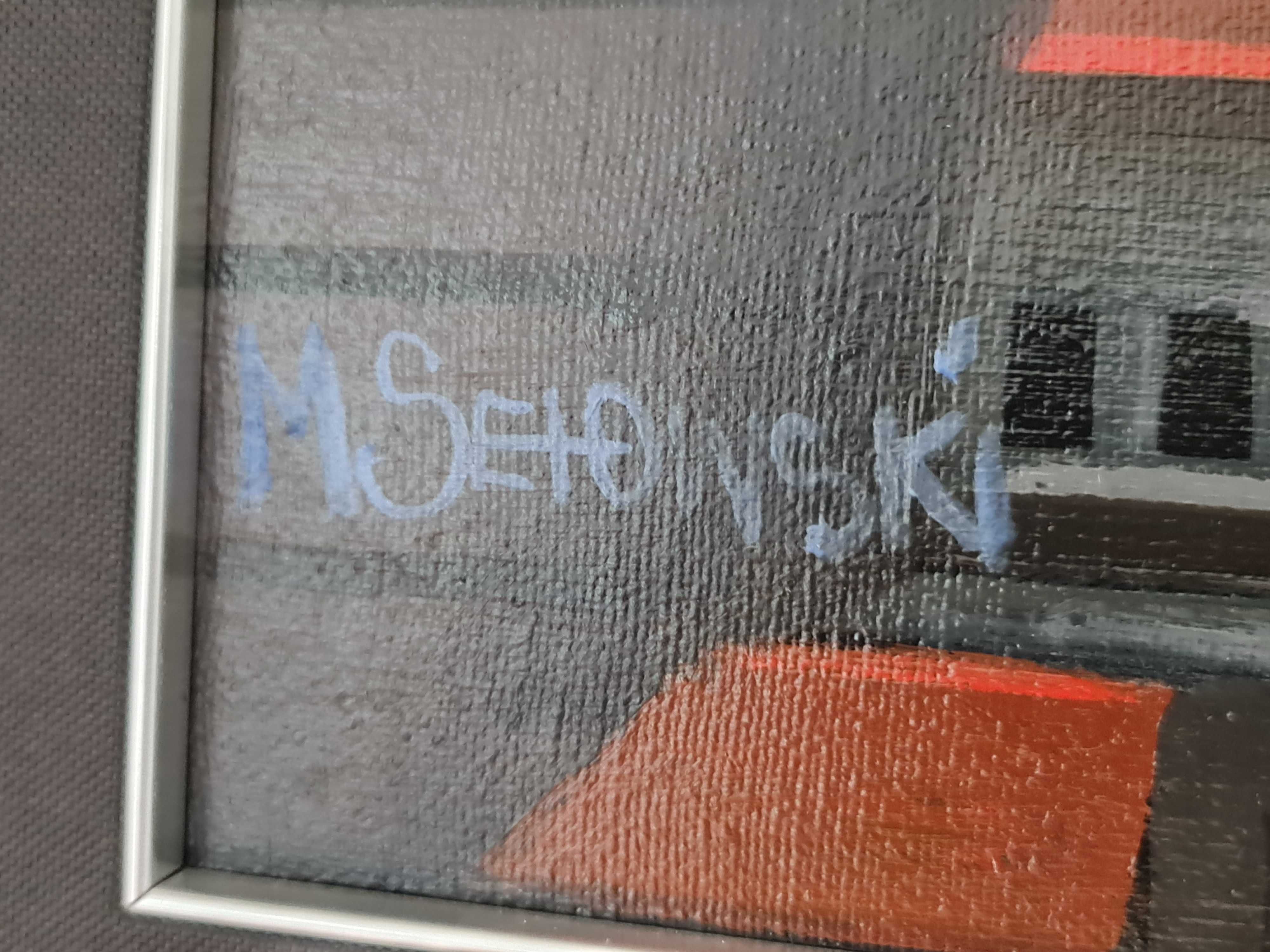 Sętowski SPEKULO obraz olej na płótnie duży oryginał certyfikat
