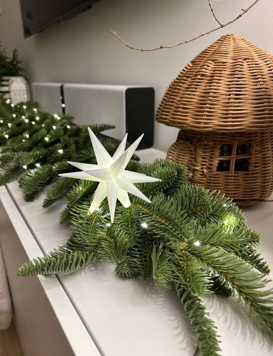 Girlanda świąteczna zimowa nowa długa jak żywa