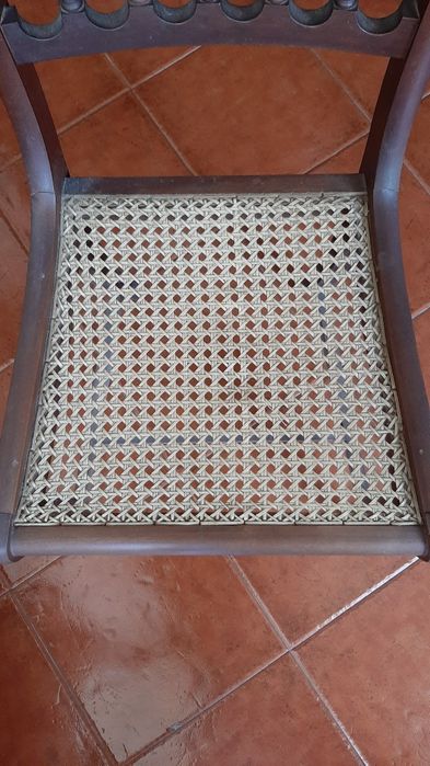 Cadeira madeira e verga (6 unidades)