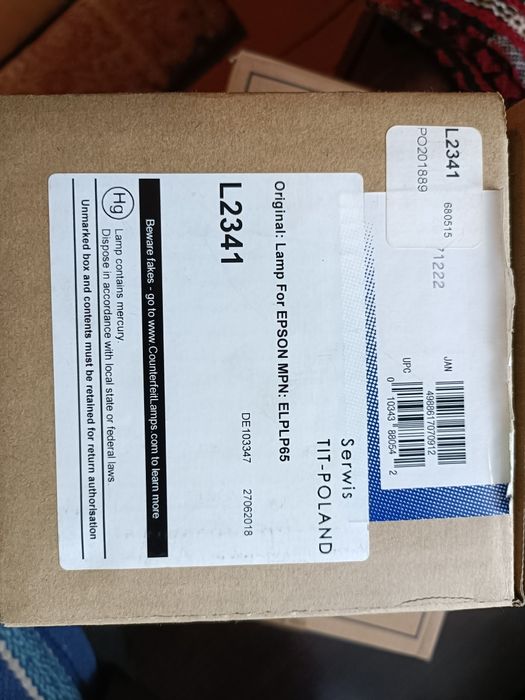 Epson ELPLP 65 żarnik oryginał