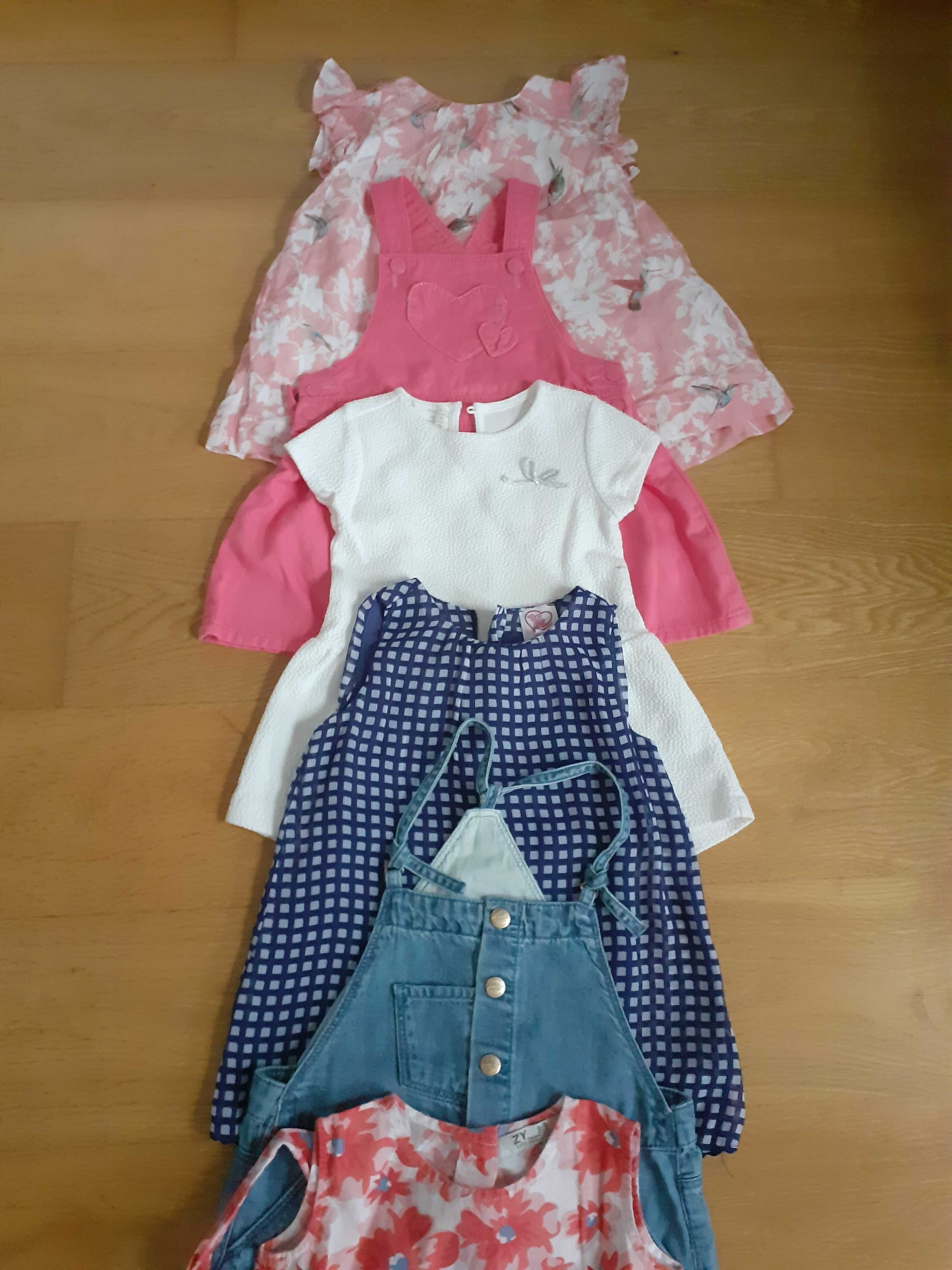 Lote de roupa de menina - 9 meses a 3 anos