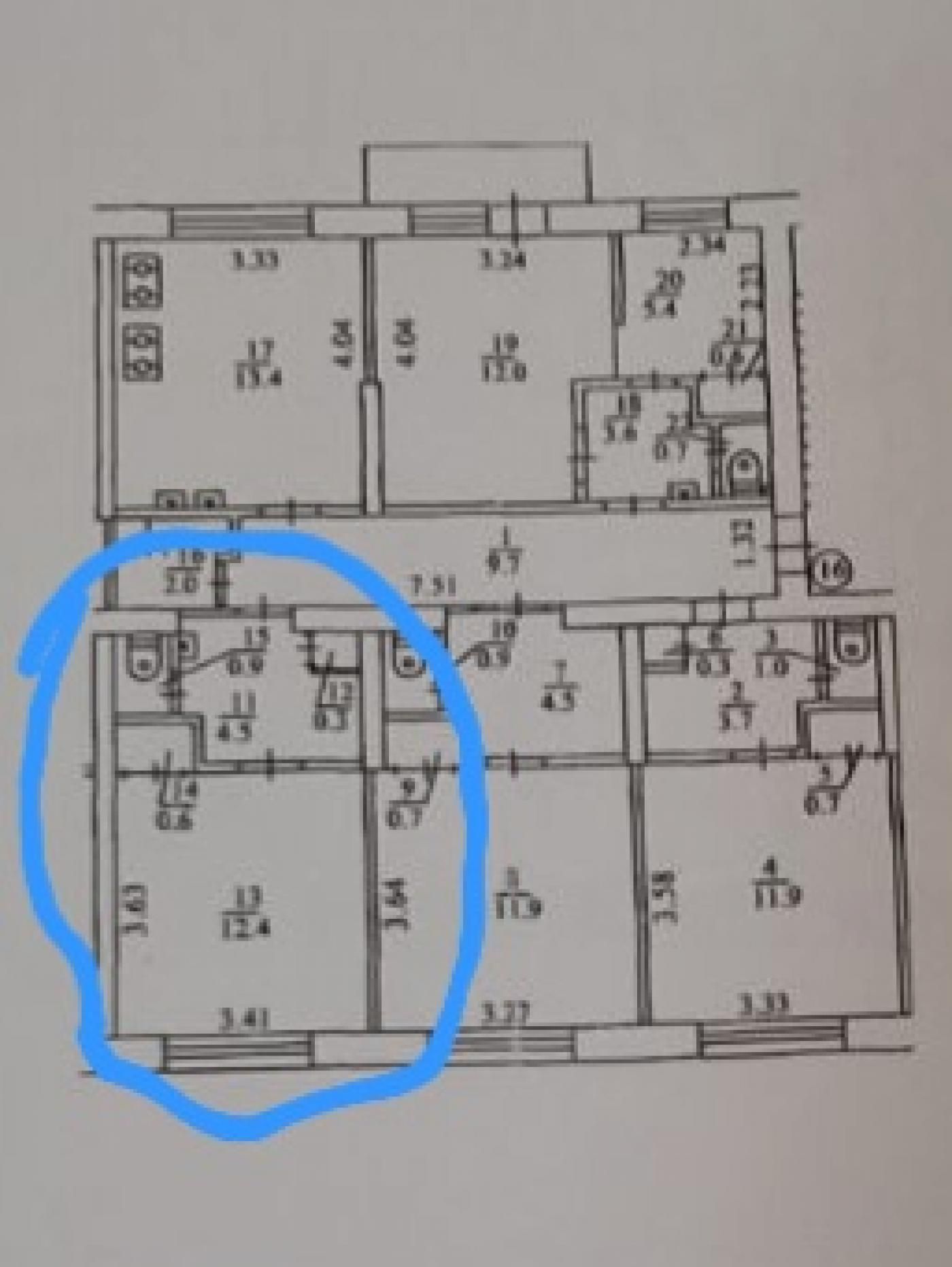 Апартаменти 25 м² з ремонтом на 3 поверсі, без комісії