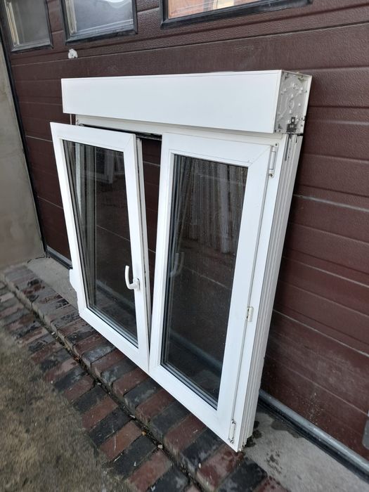 Okna z roletami 135x144 okno pcv z roletą zewnętrzną DOWÓZ CAŁY KRAJ