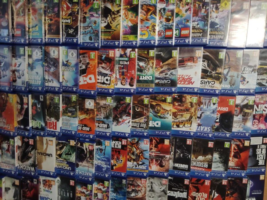 Gry na konsole PS4 PS5 wyścigi, dla dzieci, sportowe, strzelanka