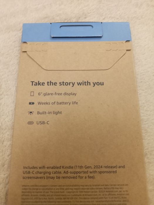Електронна книга Amazon Kindle 2024, 16 Gb