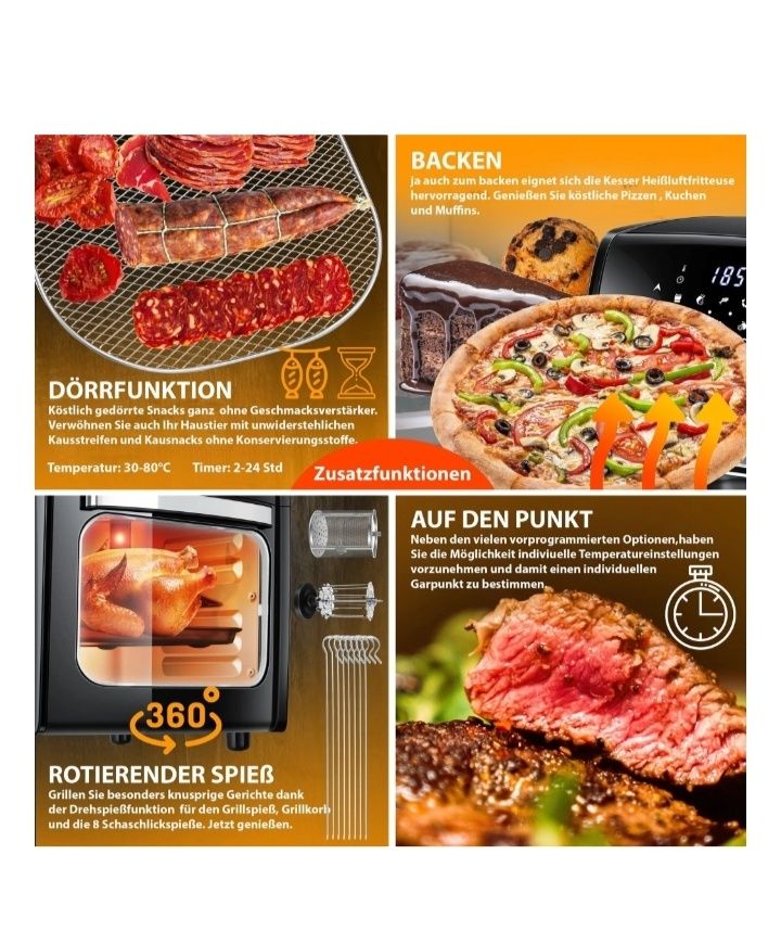 Airfryer 9w1 12litrów