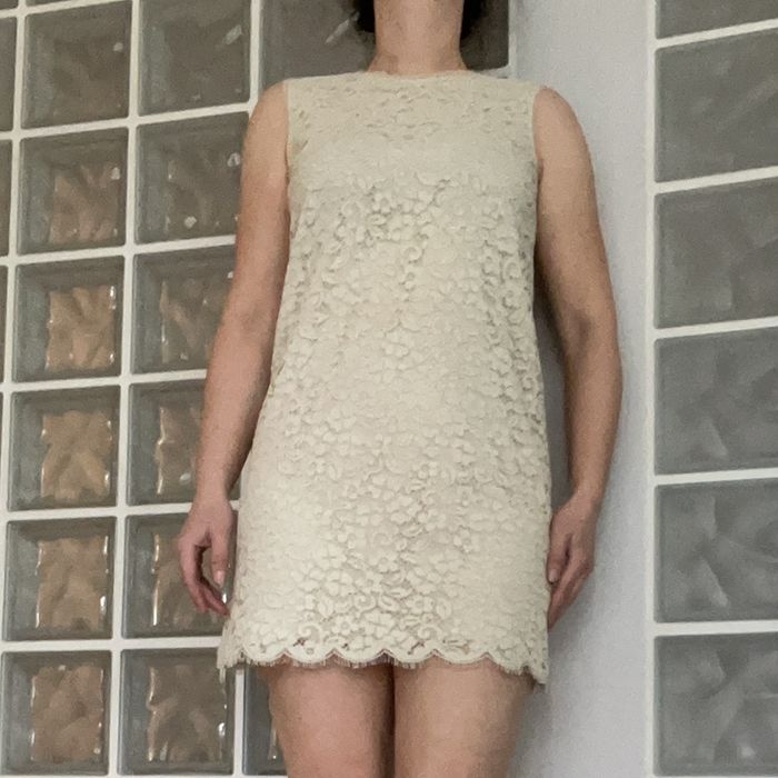 Koronkowa sukienka Dolce&Gabbana rozm 44(IT) 38(PL) biała beżowa off w